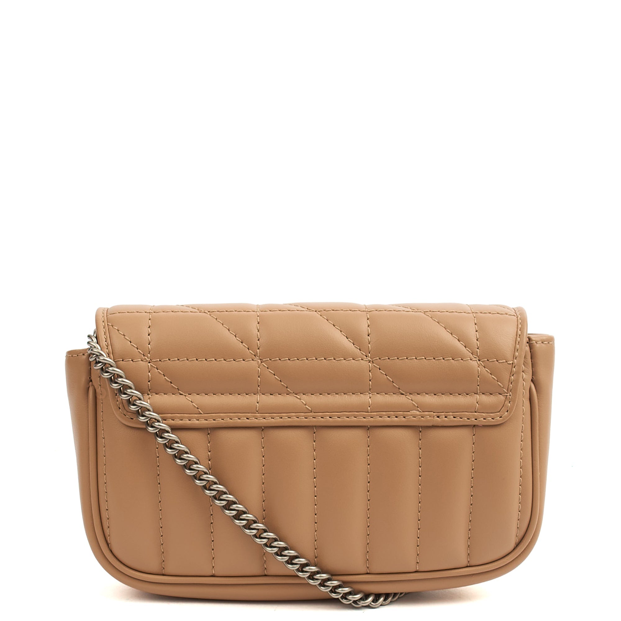 Gucci Mini Bag Marmont Shoulder Flap Bag - Super Mini in Neutral, Leather — Top View