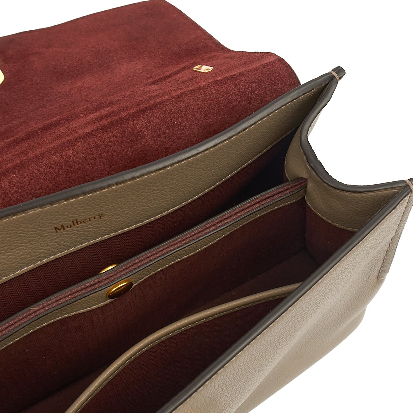 Mulberry Top Handle Seaton - Small in Clay, Leather — Detail View