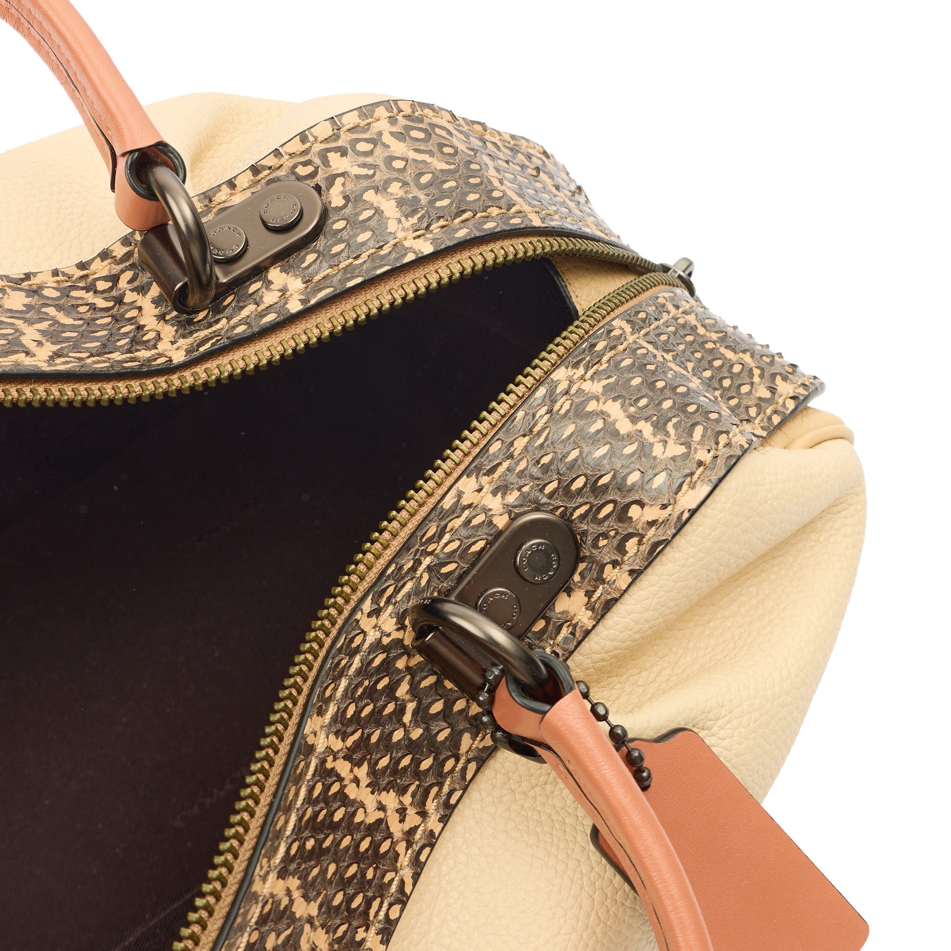 Coach Tote Lane in Neutral, Leather — Lifestyle View