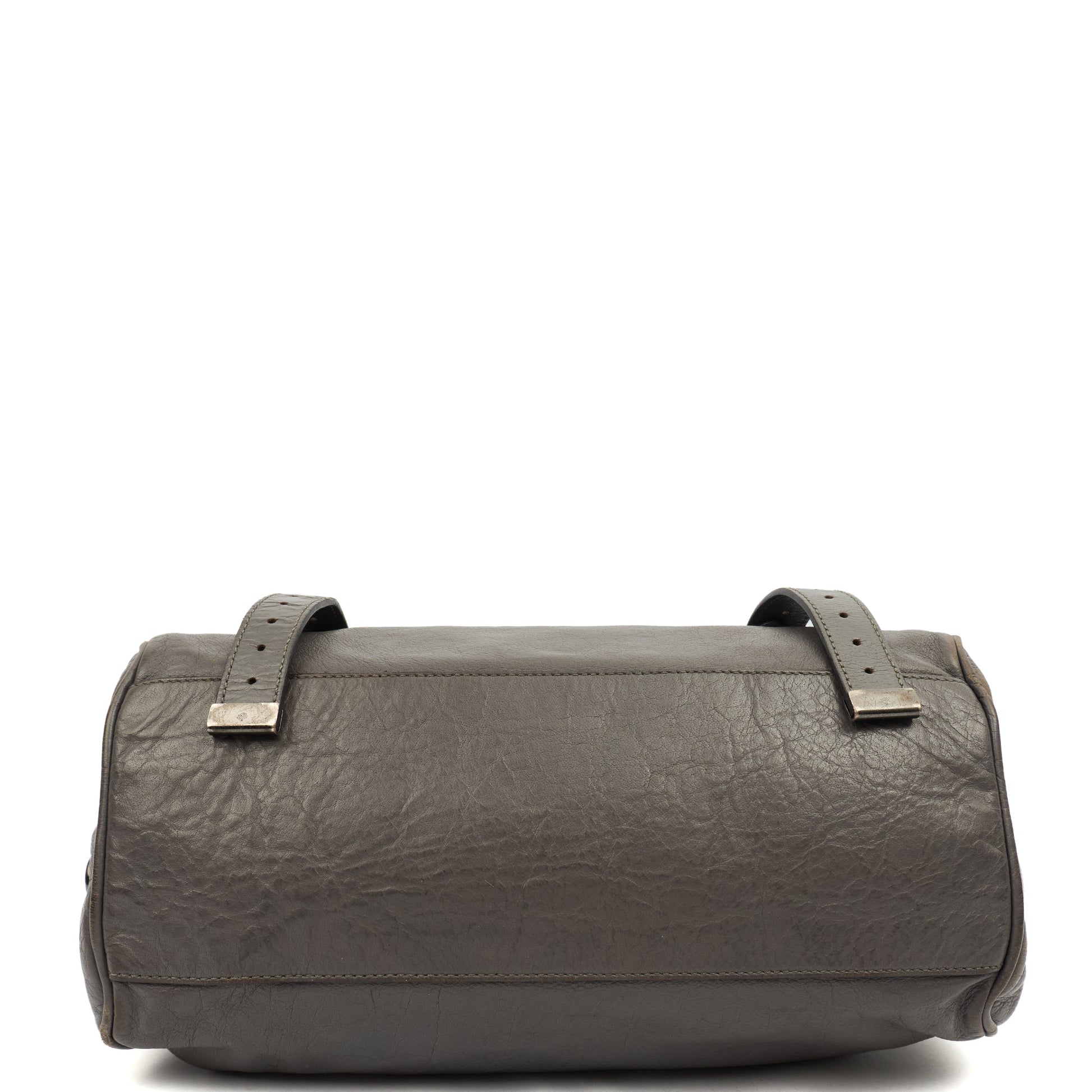 Mulberry Satchel Alexa in Foggy Grey, Leather — Detail View