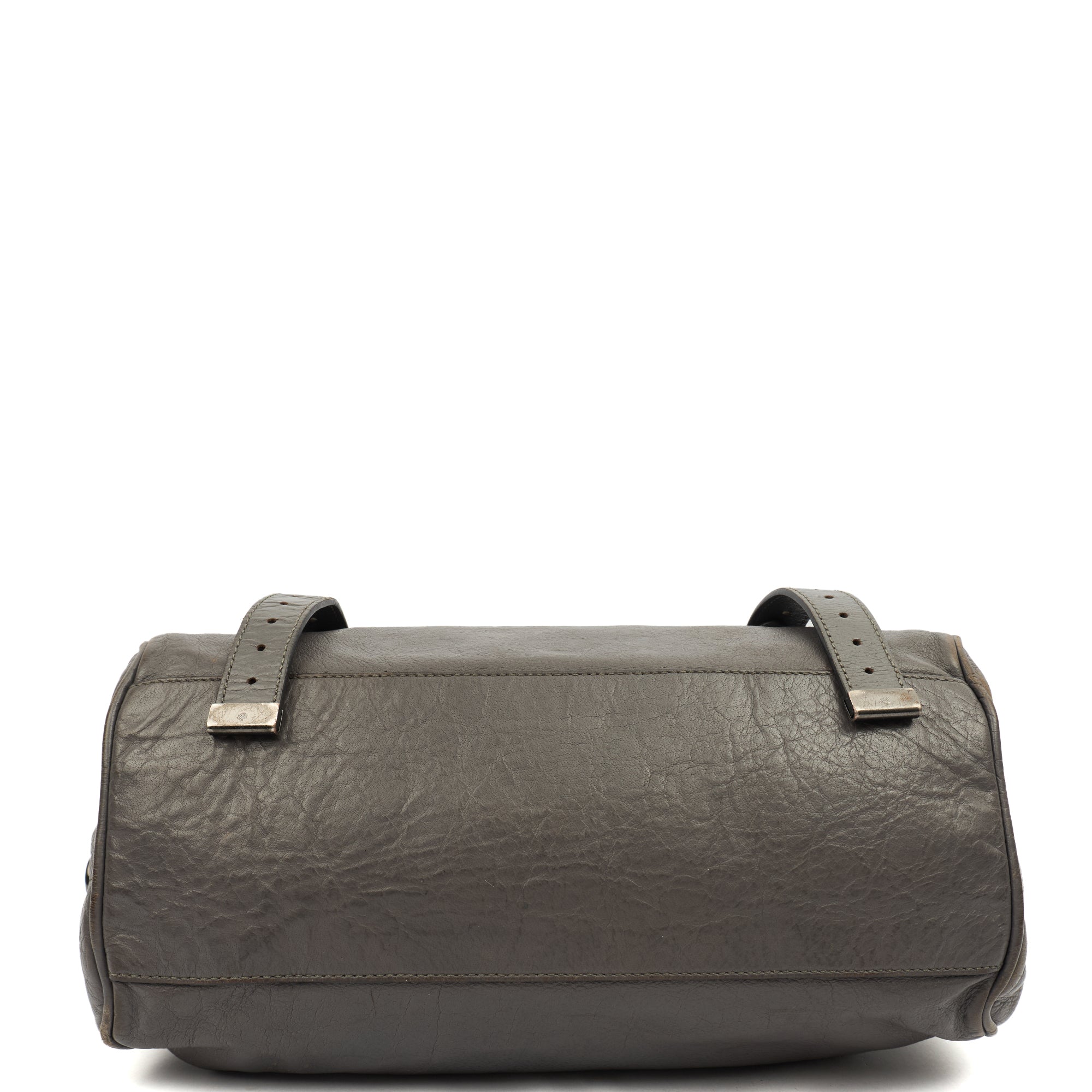 Mulberry Satchel Alexa in Foggy Grey, Leather — Detail View