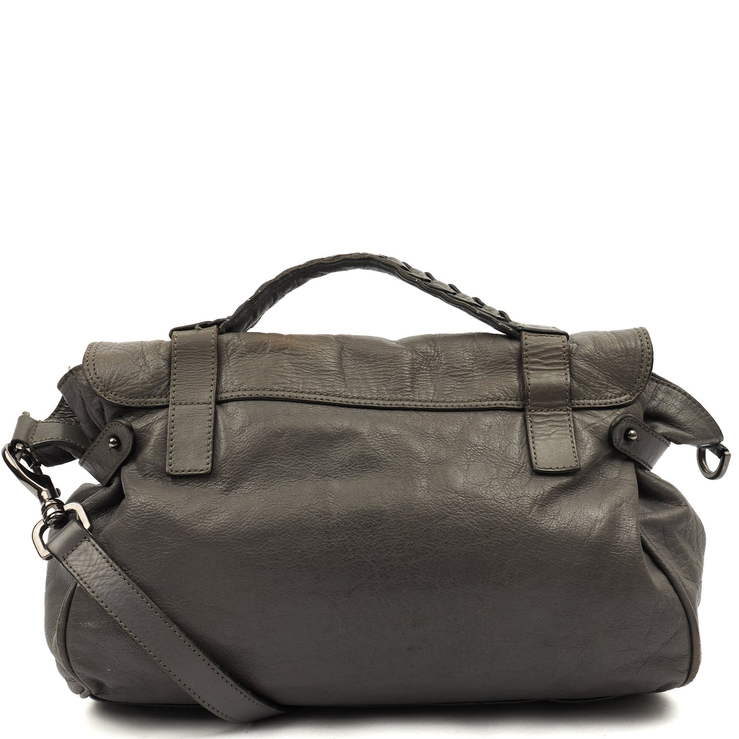 Mulberry Satchel Alexa in Foggy Grey, Leather — Alternate View 10
