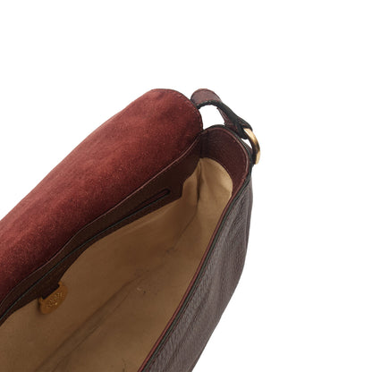 Mulberry Satchel Tessie Satchel in Oxblood, Calfskin Leather — Detail View