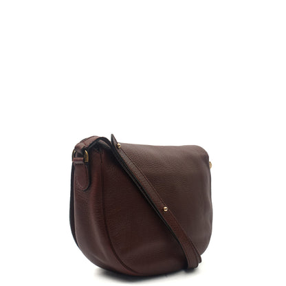 Mulberry Satchel Tessie Satchel in Oxblood, Calfskin Leather — Side View