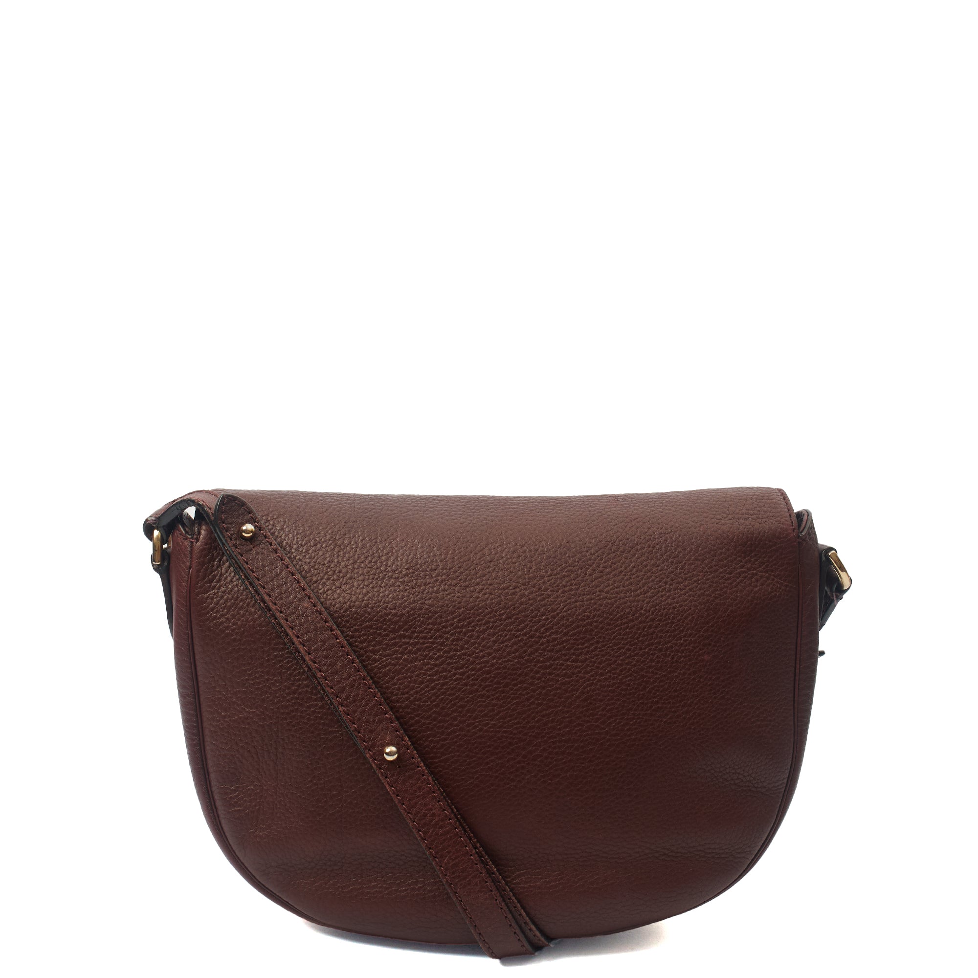 Mulberry Satchel Tessie Satchel in Oxblood, Calfskin Leather — Back View