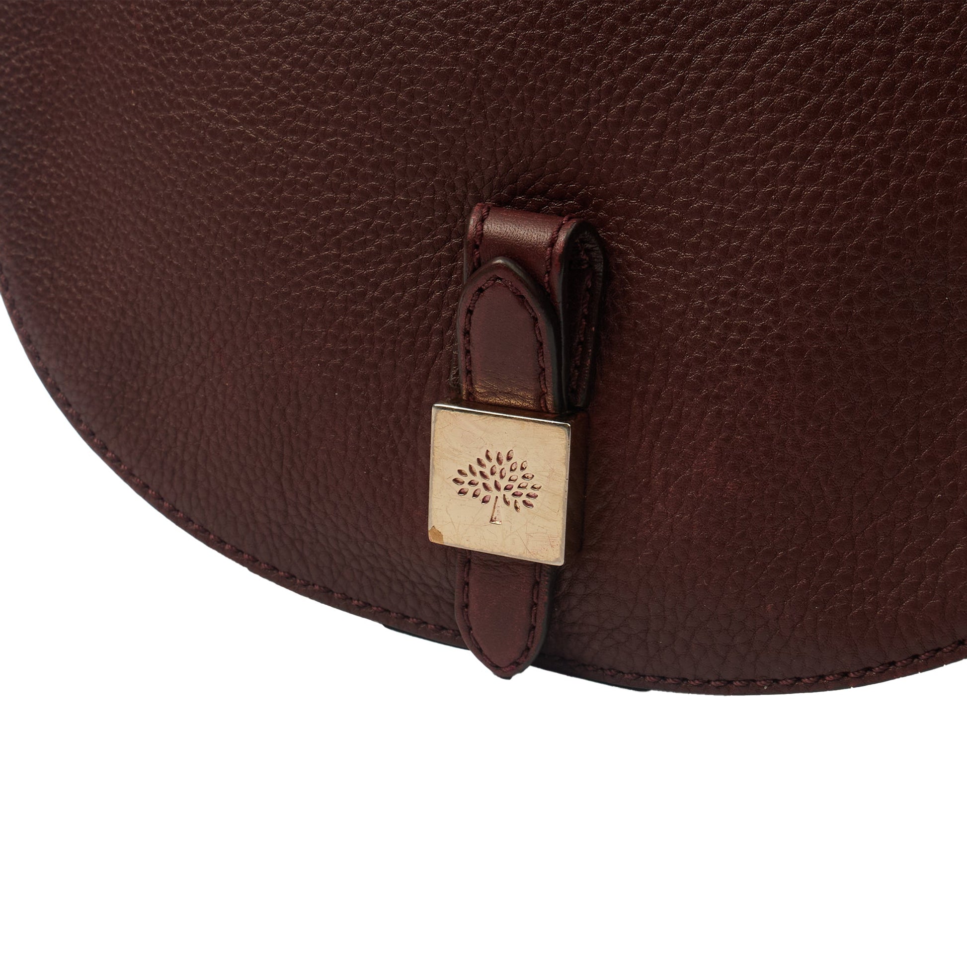 Mulberry Satchel Tessie Satchel in Oxblood, Calfskin Leather — Lifestyle View