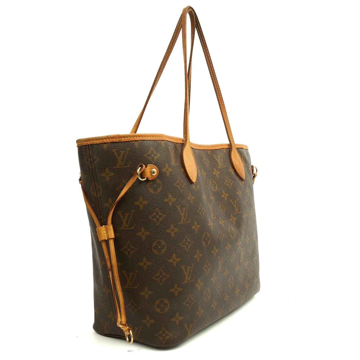 Louis Vuitton Tote Neverfull MM in Monogram, Canvas — Back View