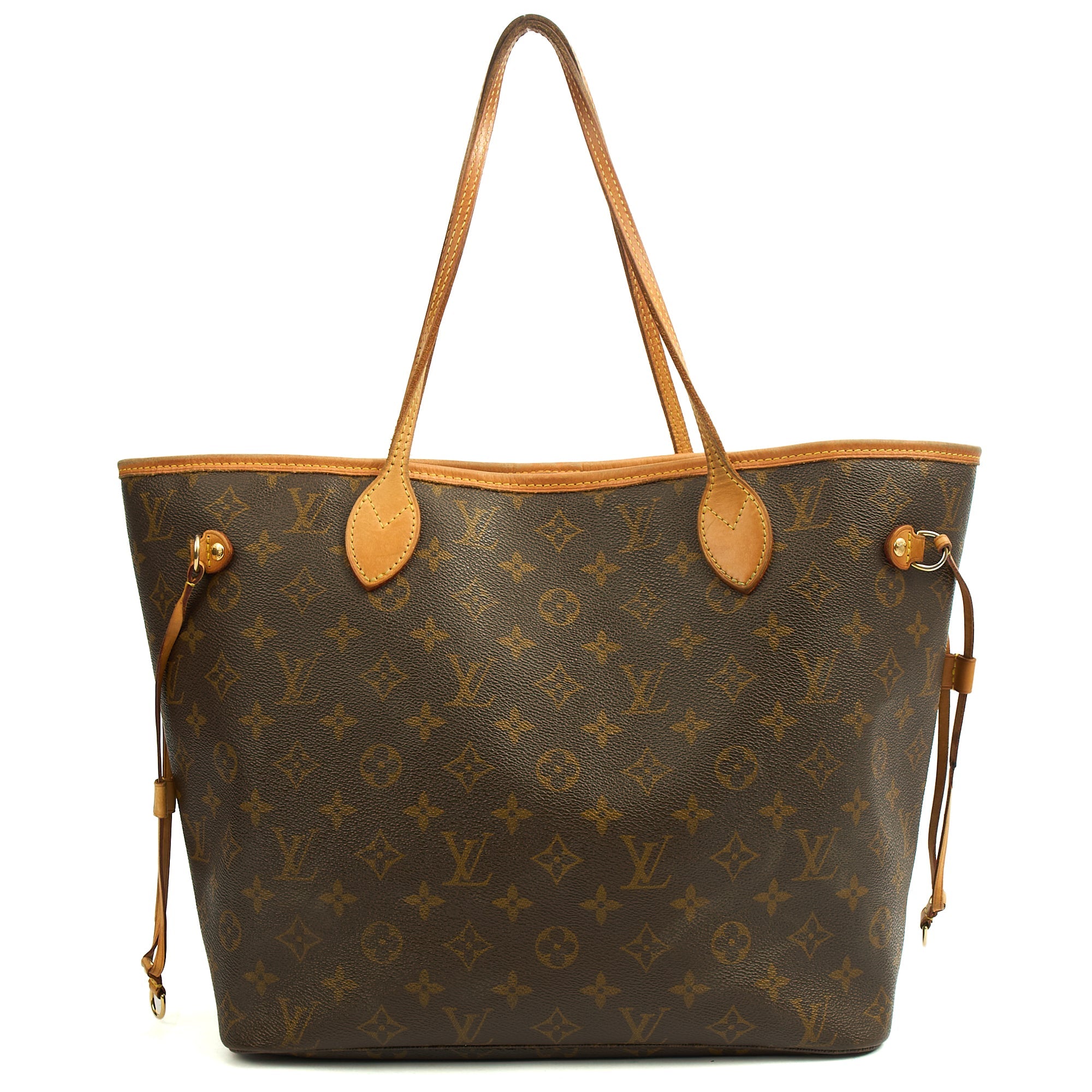 Louis Vuitton Tote Neverfull MM in Monogram, Canvas — Front View