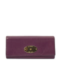 Mulberry Purse Wallet in Purple, Calfskin Leather — Front View
