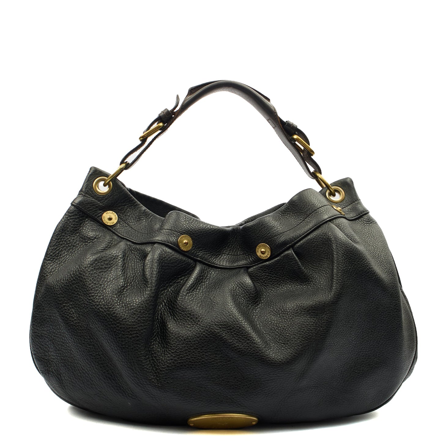 Mulberry Tote Mitzy Tote in Black, Calfskin Leather — Front View