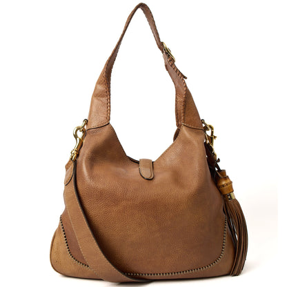 Gucci Shoulder Bag Jackie Hobo in Brown, Leather — Top View