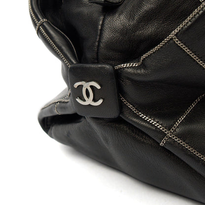 Chanel Shoulder Bag Bowler in Black, Lambskin Leather — Alternate View 11