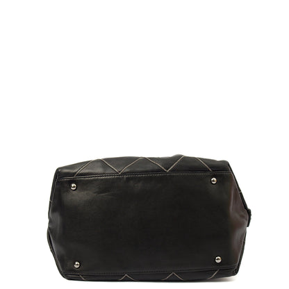 Chanel Shoulder Bag Bowler in Black, Lambskin Leather — Alternate View 14