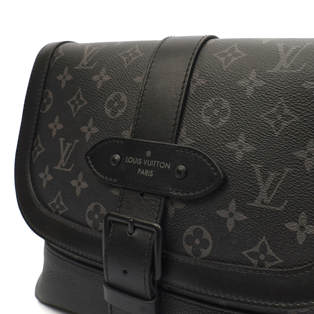 Louis Vuitton Satchel Saumur 35 in Monogram Eclipse, Canvas — Alternate View 19