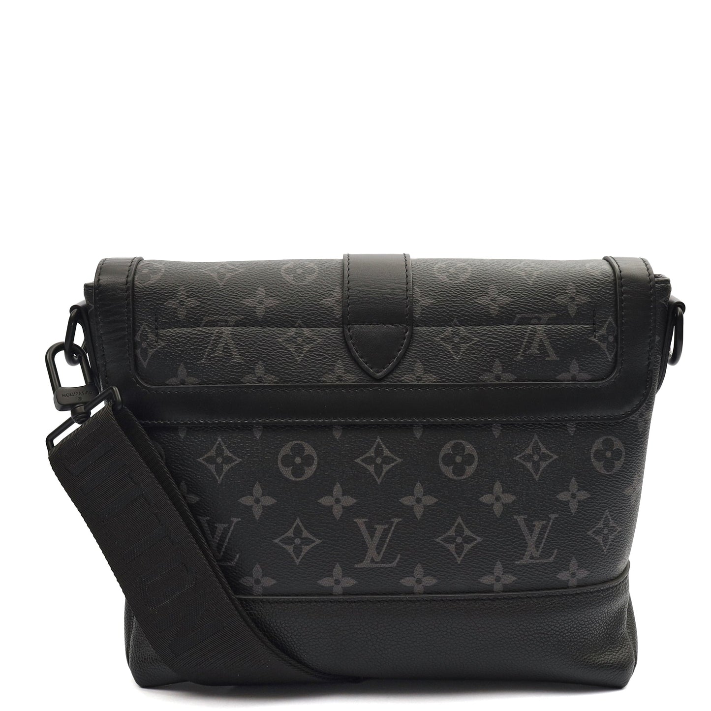 Louis Vuitton Satchel Saumur 35 in Monogram Eclipse, Canvas — Back View