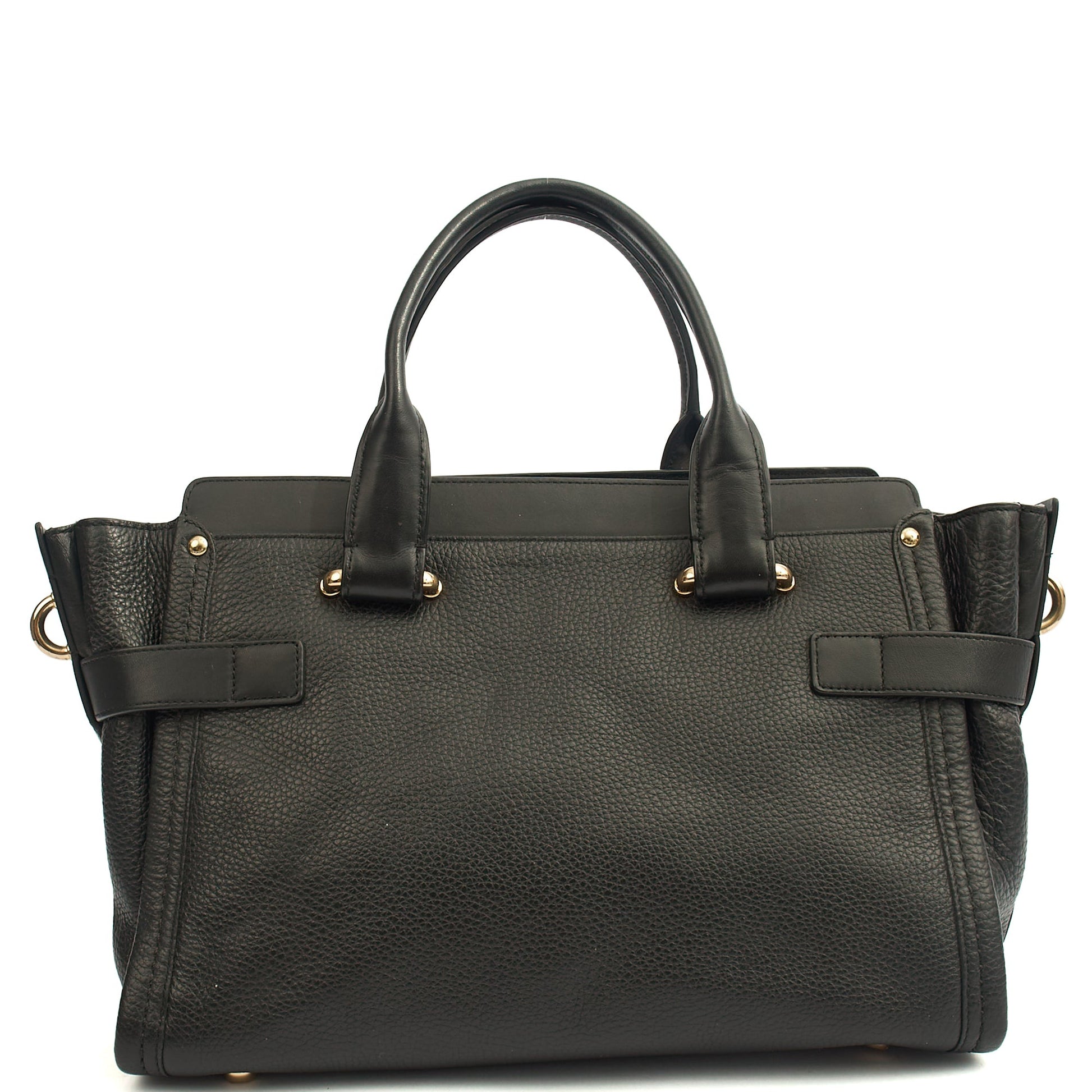 Coach Tote Swagger in Black, Leather — Alternate View 9