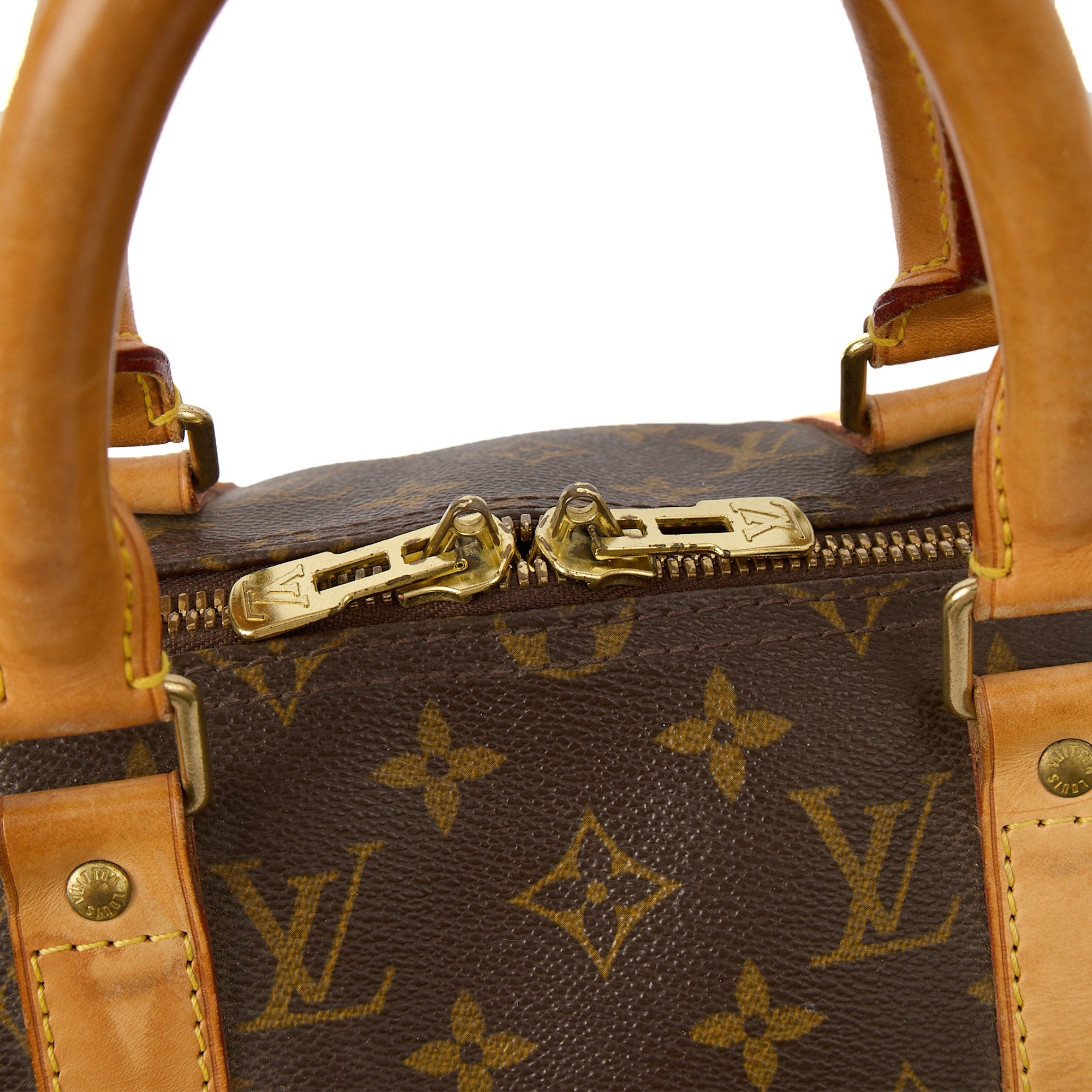 Louis Vuitton Tote Keepall 50 Bandouliere in Monogram, Canvas — Lifestyle View