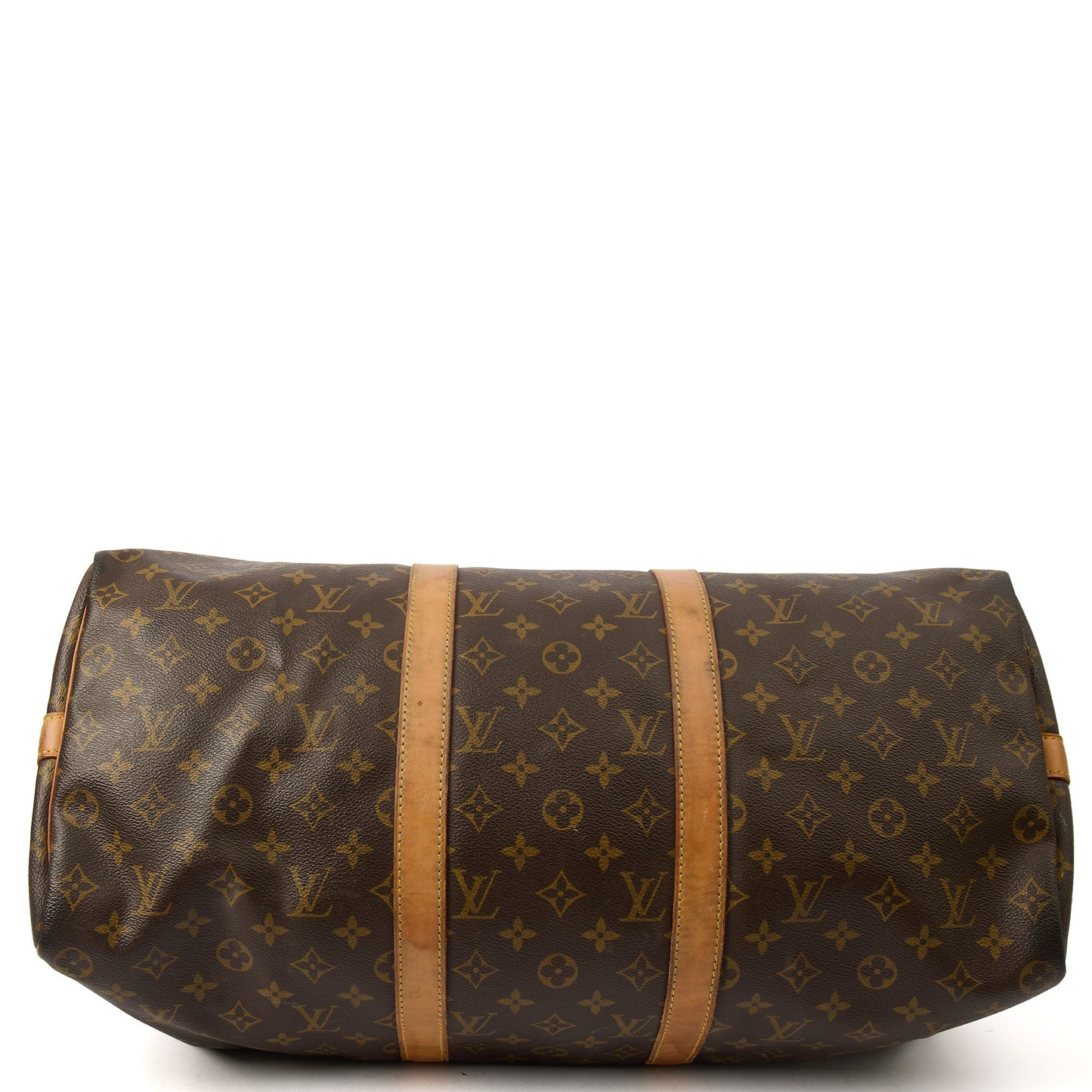 Louis Vuitton Tote Keepall 50 Bandouliere in Monogram, Canvas — Detail View
