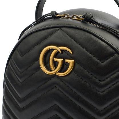 Gucci Backpack Marmont Backpack in Black, Leather — Alternate View 12