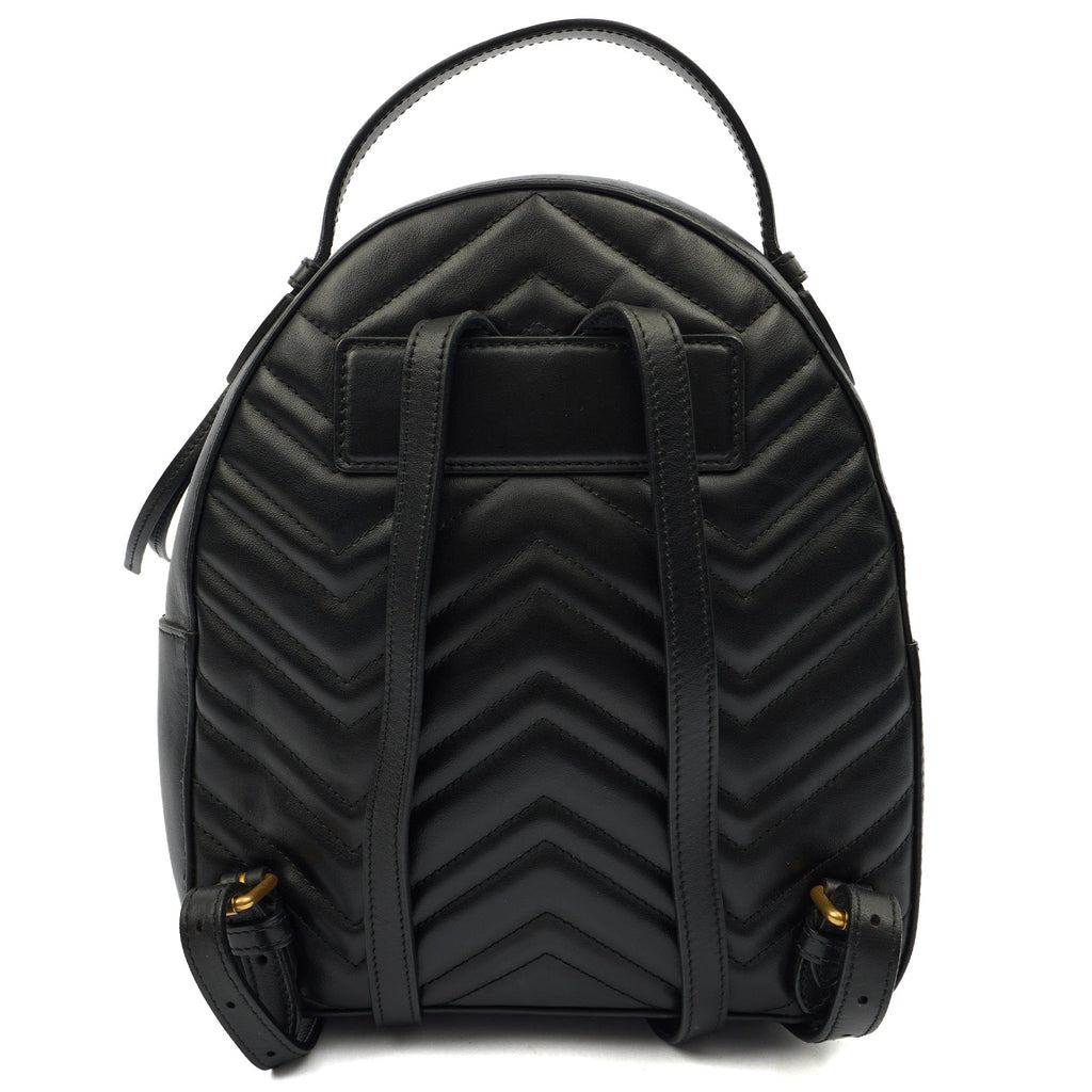 Gucci Backpack Marmont Backpack in Black, Leather — Alternate View 9
