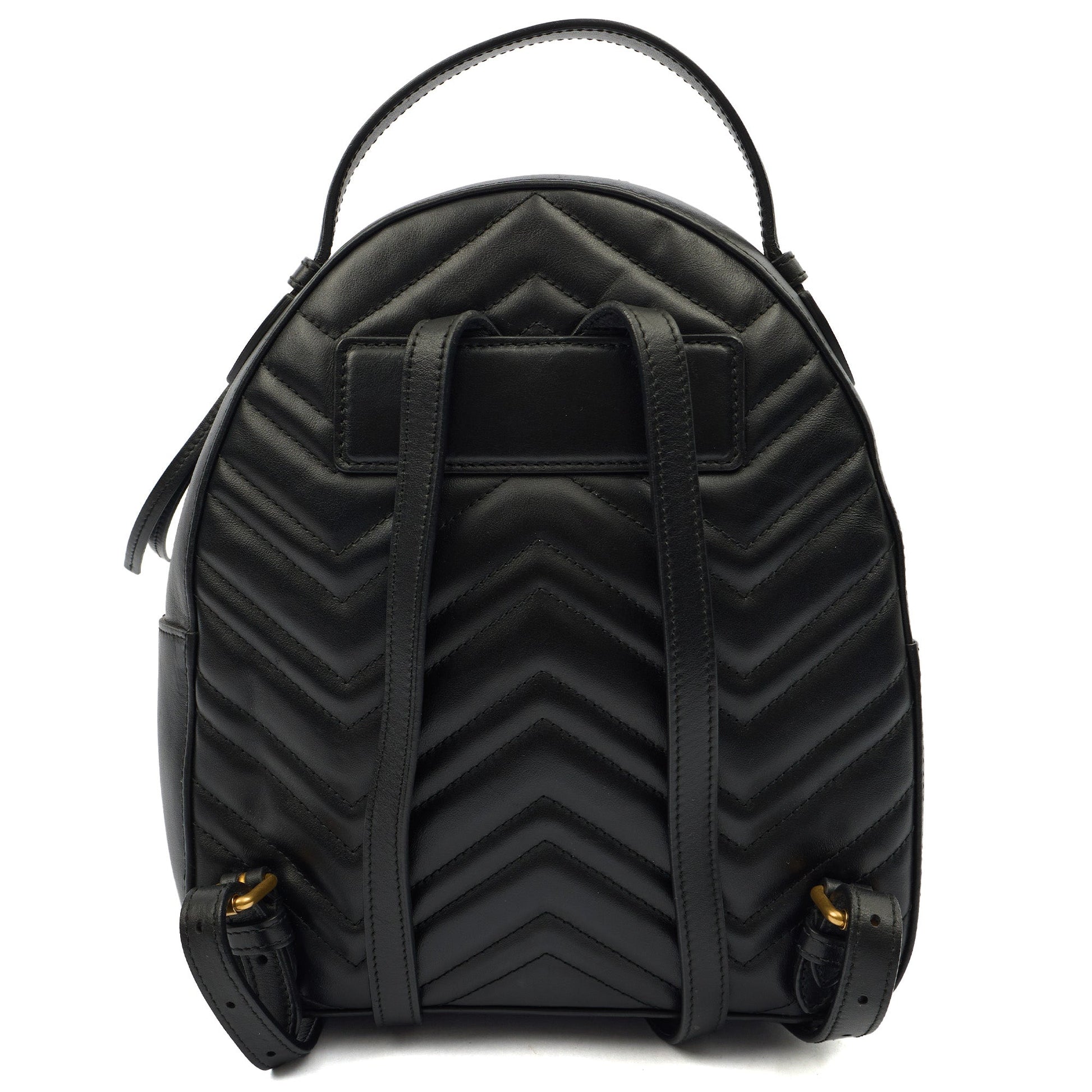 Gucci Backpack Marmont Backpack in Black, Leather — Alternate View 9