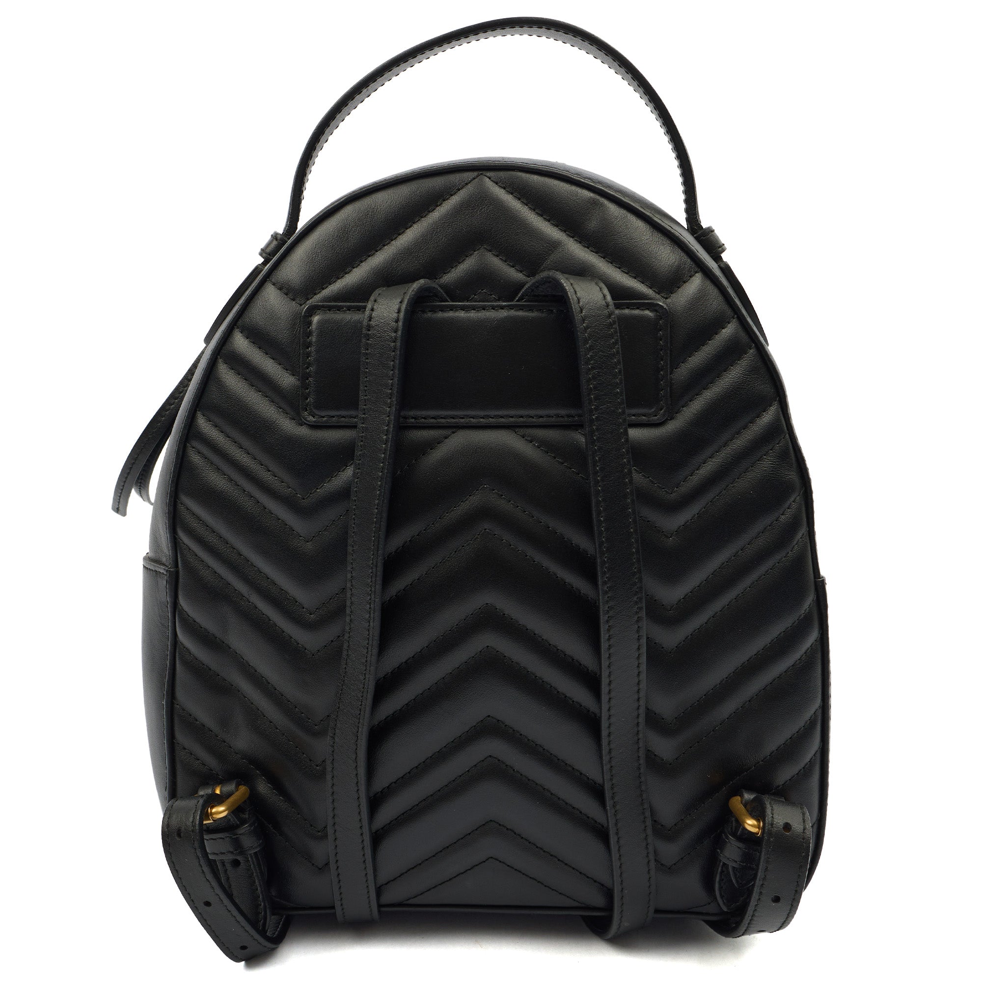 Gucci Backpack Marmont Backpack in Black, Leather — Alternate View 9