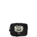 Christian Dior Cross Body Shoulder Bag in Black, Leather — Front View