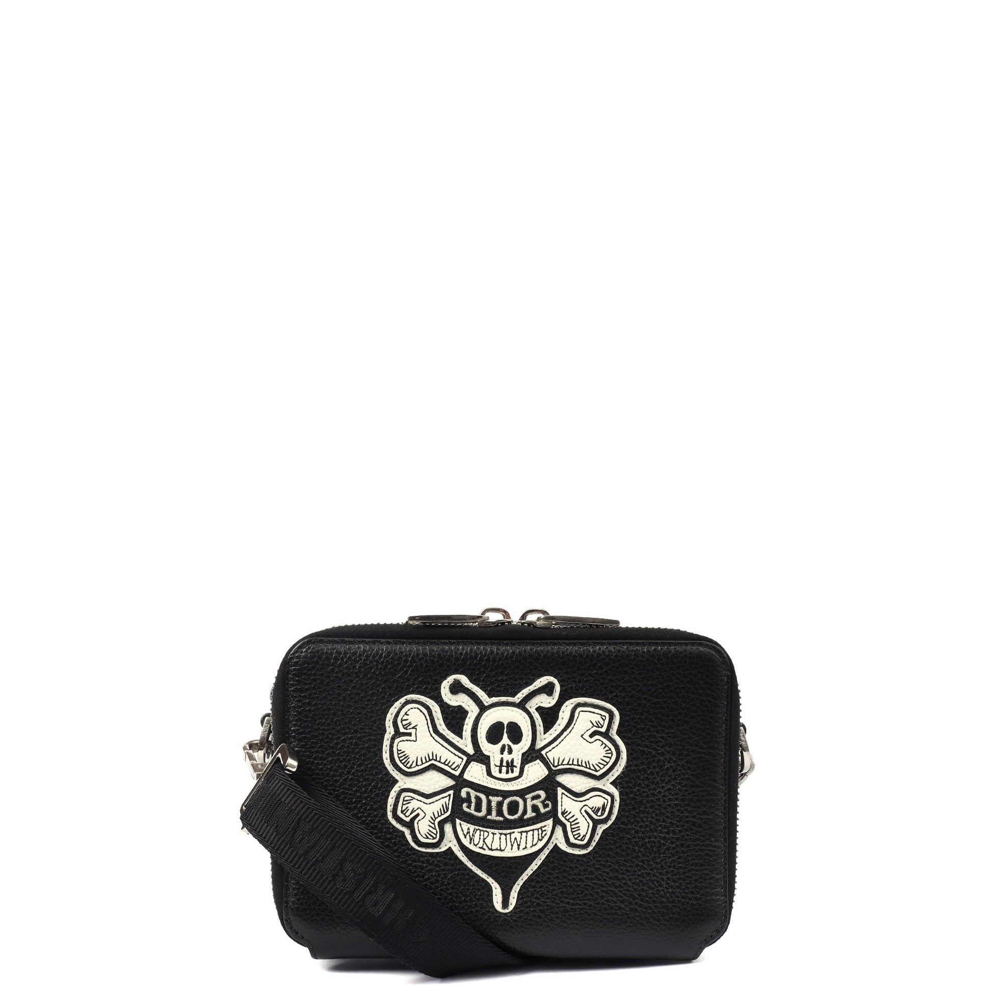 Christian Dior Cross Body Shoulder Bag in Black, Leather — Alternate View 8