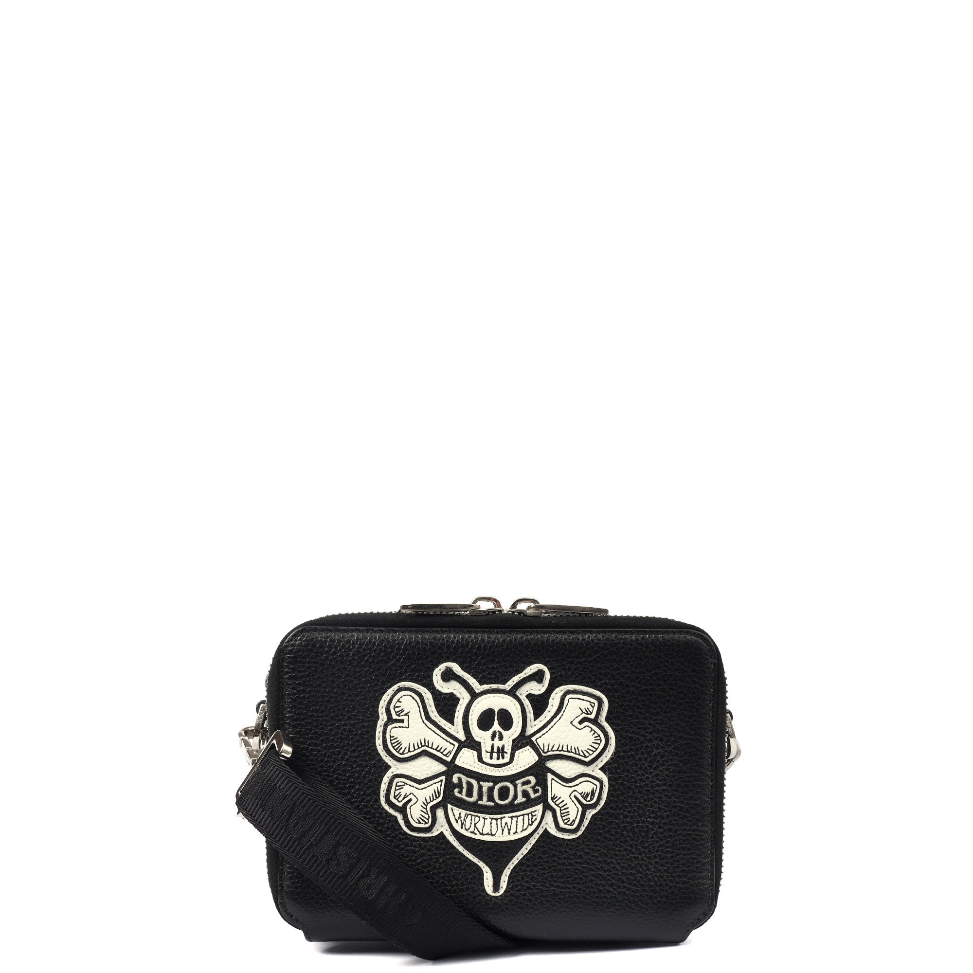 Christian Dior Cross Body Shoulder Bag in Black, Leather — Alternate View 8