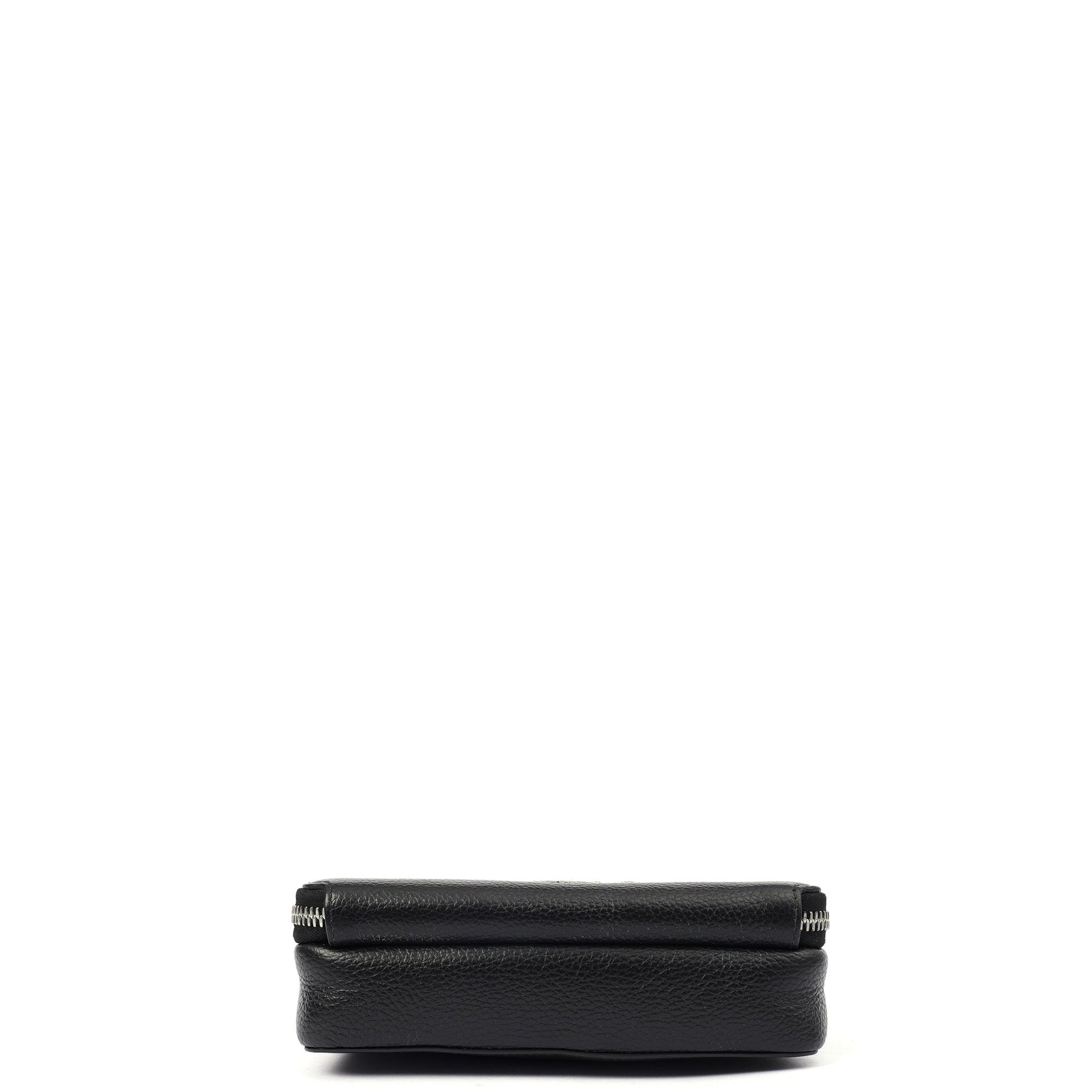 Christian Dior Cross Body Shoulder Bag in Black, Leather — Top View
