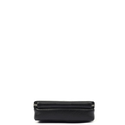 Christian Dior Cross Body Shoulder Bag in Black, Leather — Top View