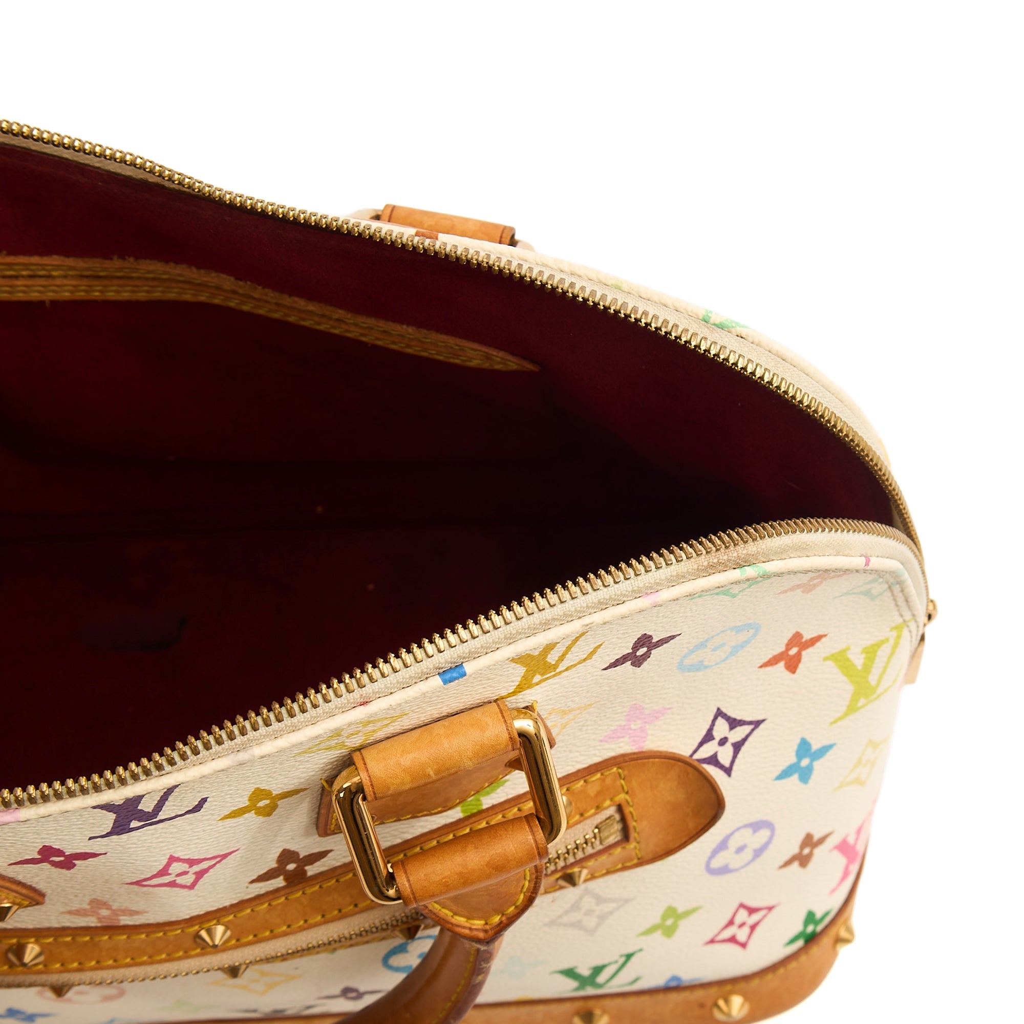 Louis Vuitton Tote Alma PM in Multicolor Monogram, Canvas — Detail View