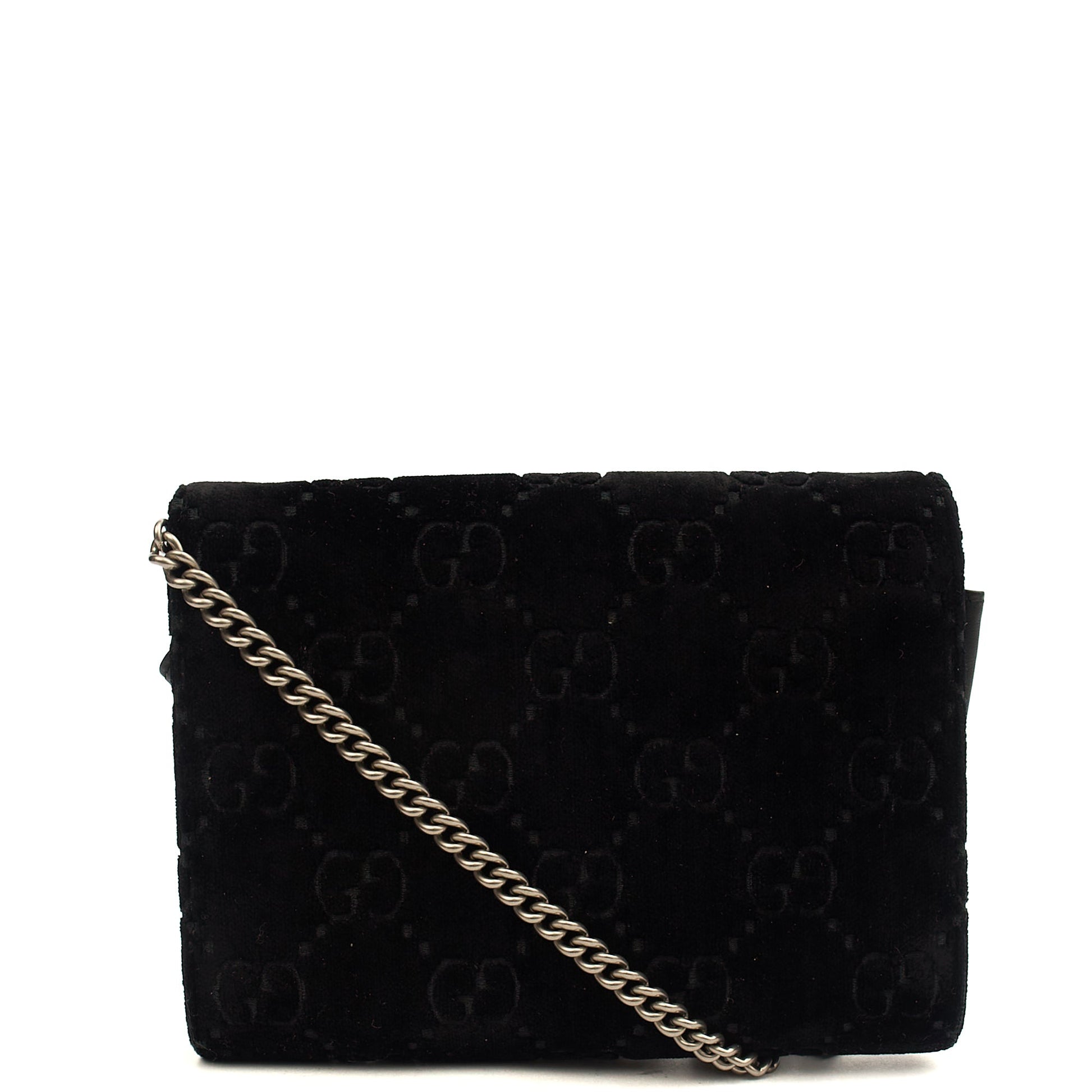 Gucci Cross Body Dionysus Chain Wallet in Black, Leather — Alternate View 17