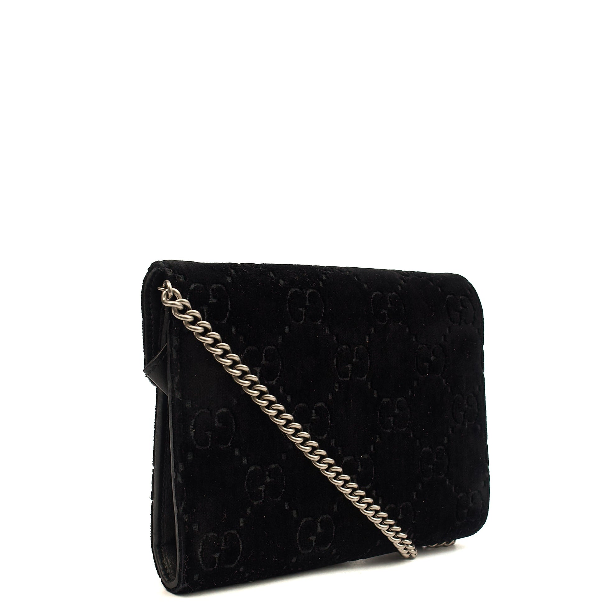 Gucci Cross Body Dionysus Chain Wallet in Black, Leather — Alternate View 16