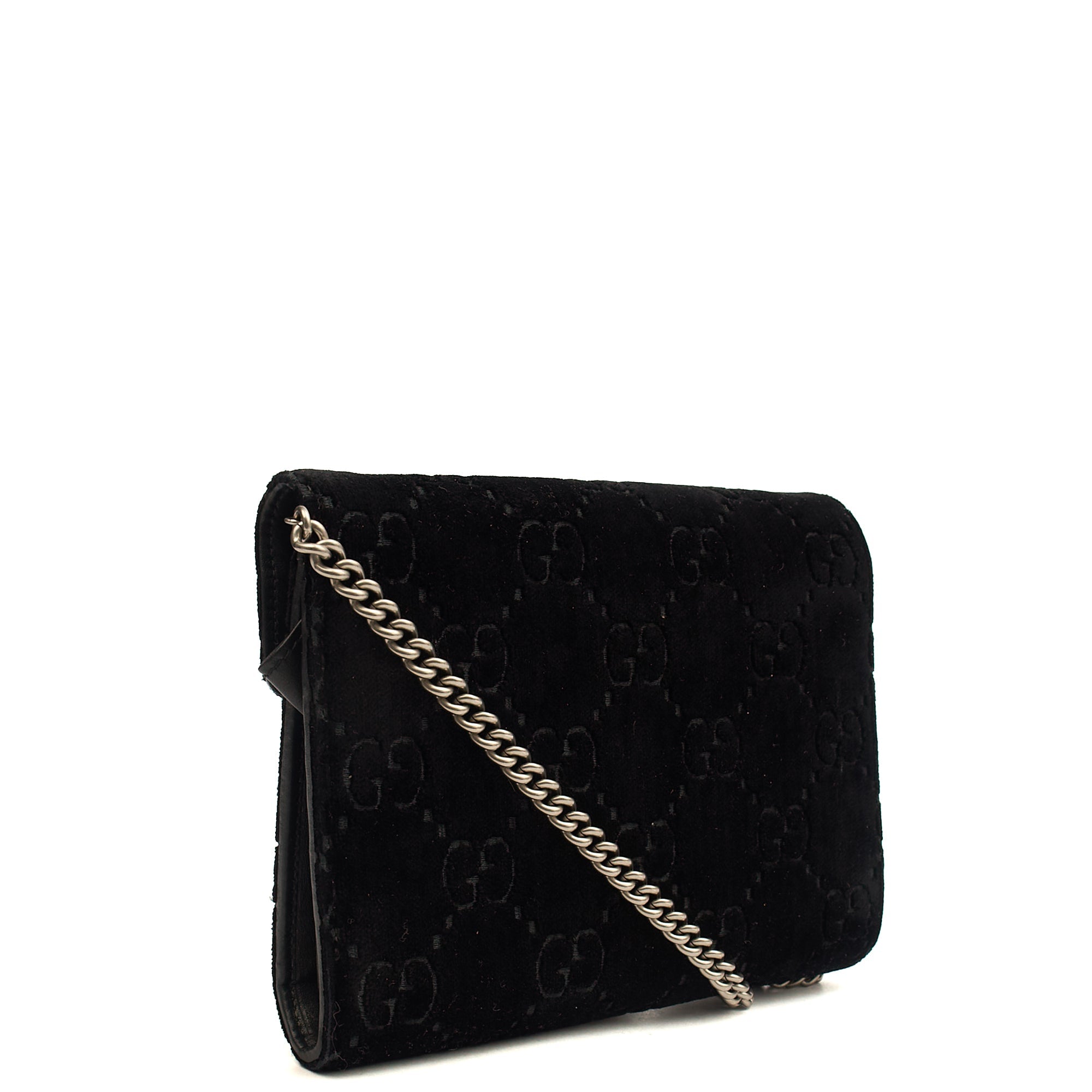 Gucci Cross Body Dionysus Chain Wallet in Black, Leather — Alternate View 16