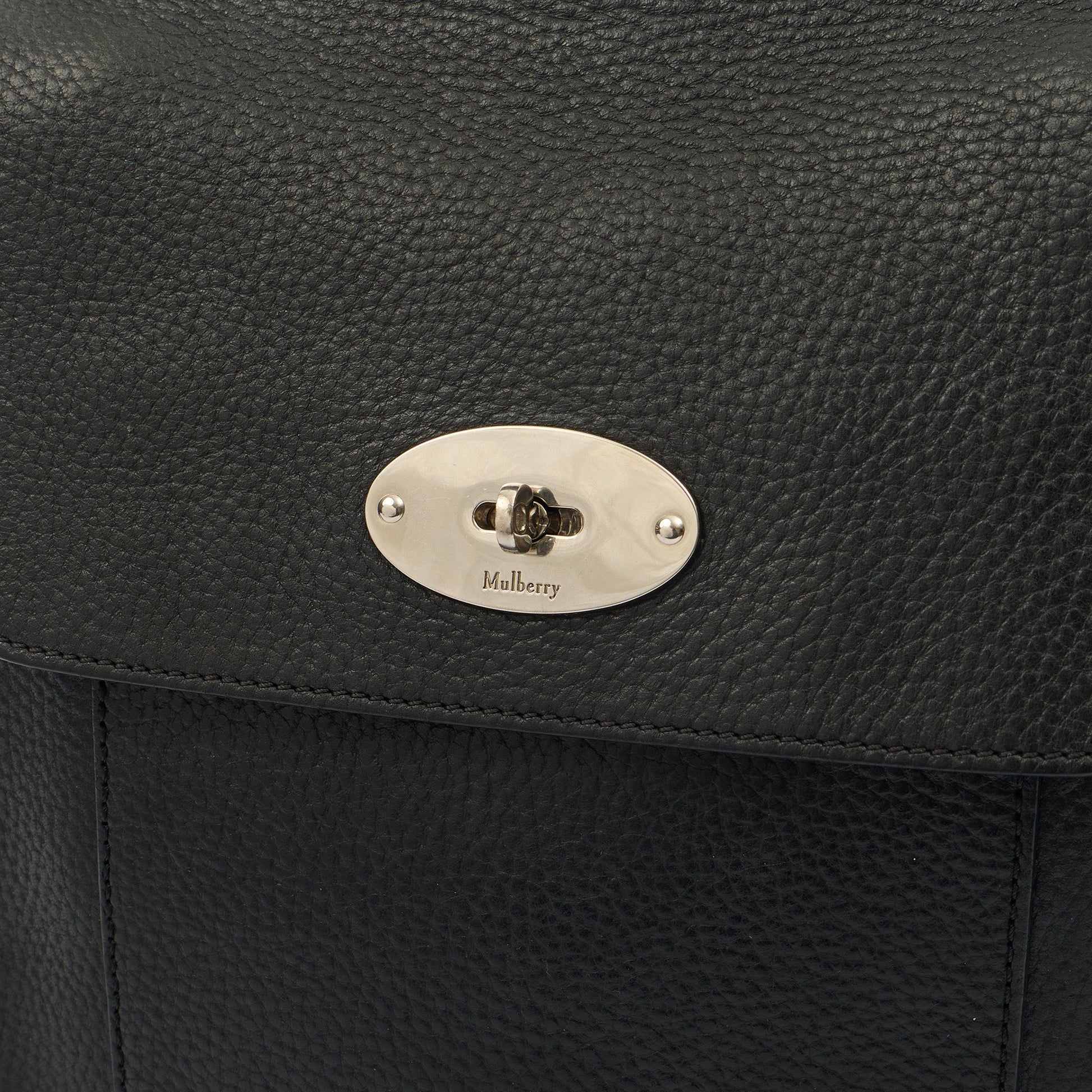 Mulberry Cross Body Antony in Black, Leather — Side View