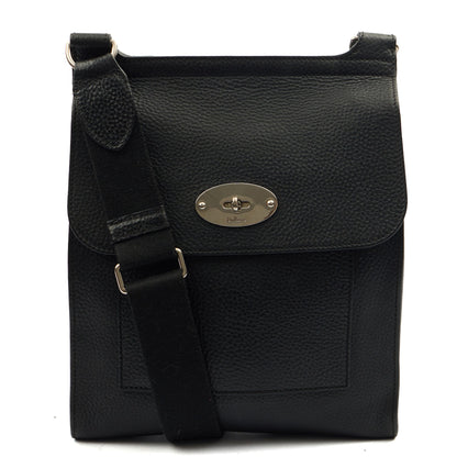Mulberry Cross Body Antony in Black, Leather — Front View