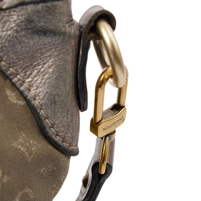 Louis Vuitton Cross Body Besace Angele in Grey, Mini Lin — Lifestyle View