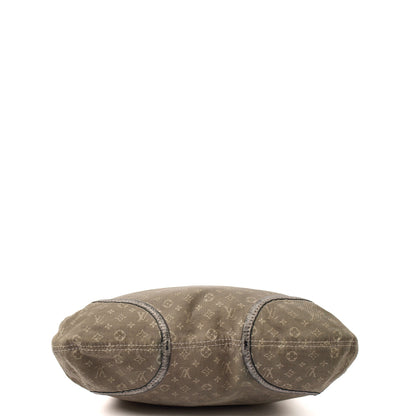 Louis Vuitton Cross Body Besace Angele in Grey, Mini Lin — Detail View