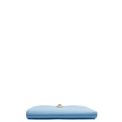 Mulberry Cross Body Amberley Clutch in Cornflour, Leather — Top View