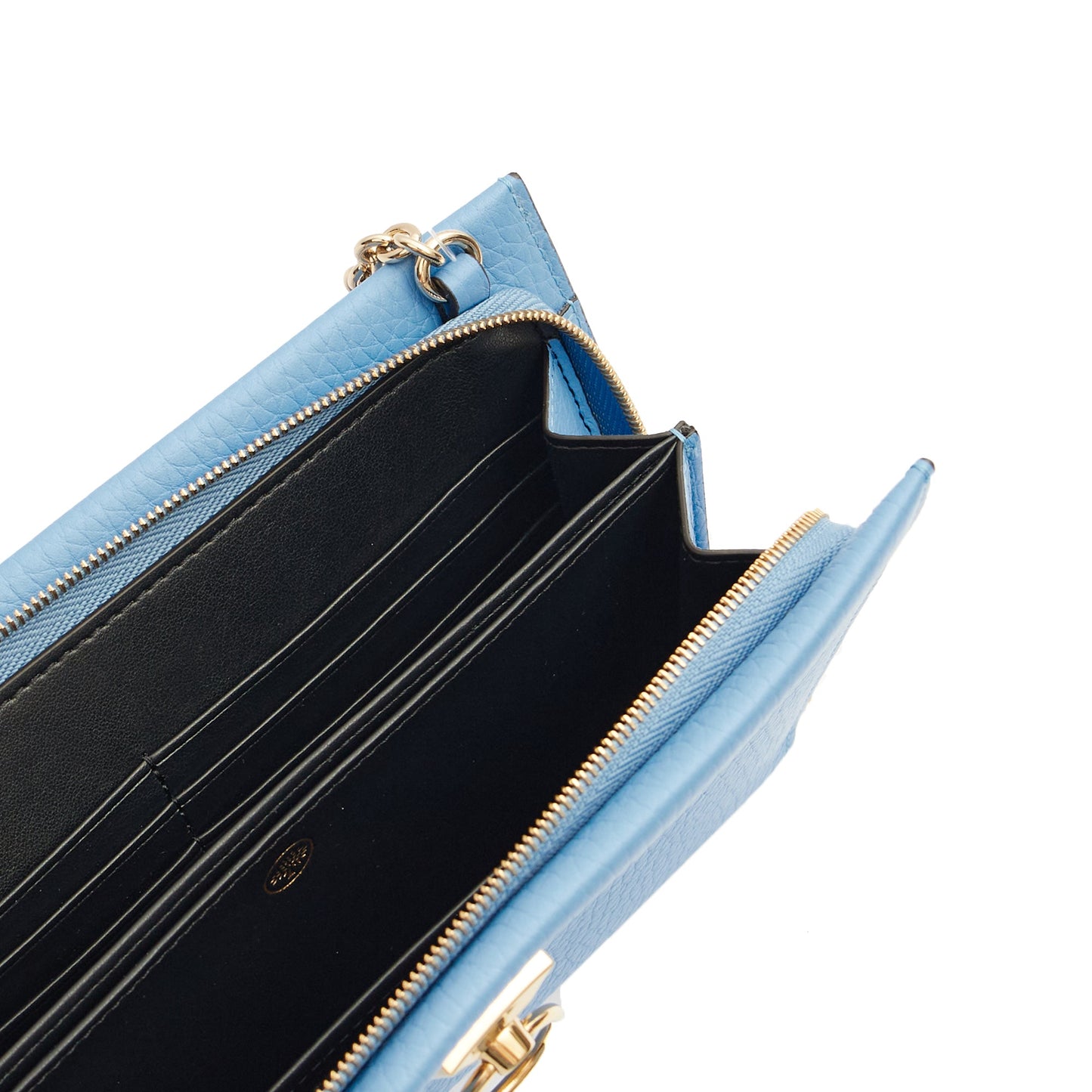 Mulberry Cross Body Amberley Clutch in Cornflour, Leather — Detail View