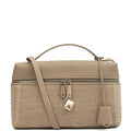 Loro Piana Cross Body L27 - Extra Pocket in Grey, Leather — Front View