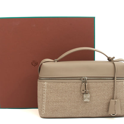 Loro Piana Cross Body L27 - Extra Pocket in Grey, Leather — Lifestyle View