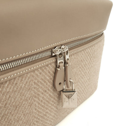 Loro Piana Cross Body L27 - Extra Pocket in Grey, Leather — Detail View