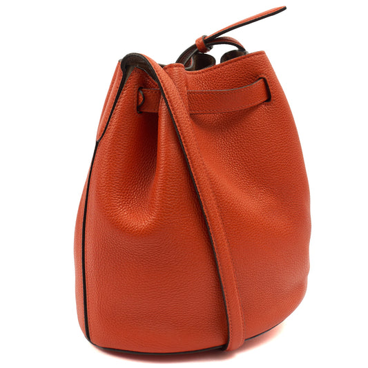 Mulberry Shoulder Bag Abbey in  Burnt Orange, Leather — Side View