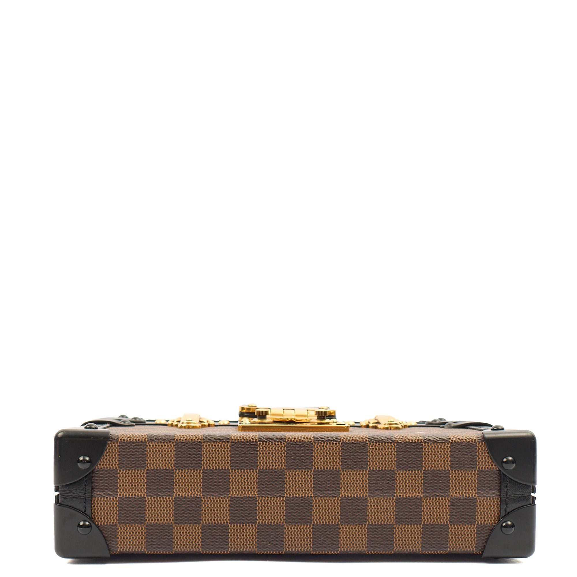 Louis Vuitton Mini Bag Petit Malle in Brown, Leather — Top View