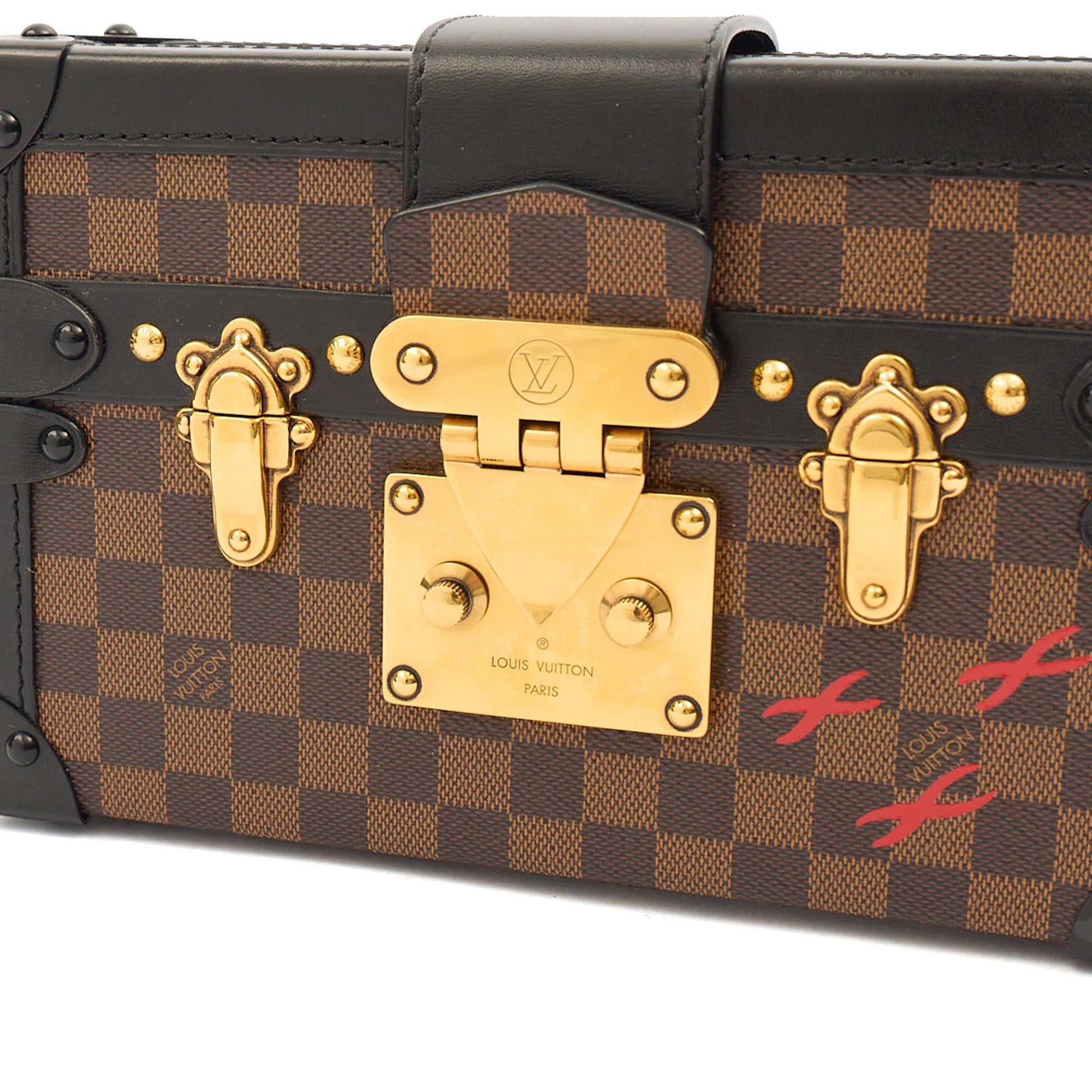 Louis Vuitton Mini Bag Petit Malle in Brown, Leather — Lifestyle View