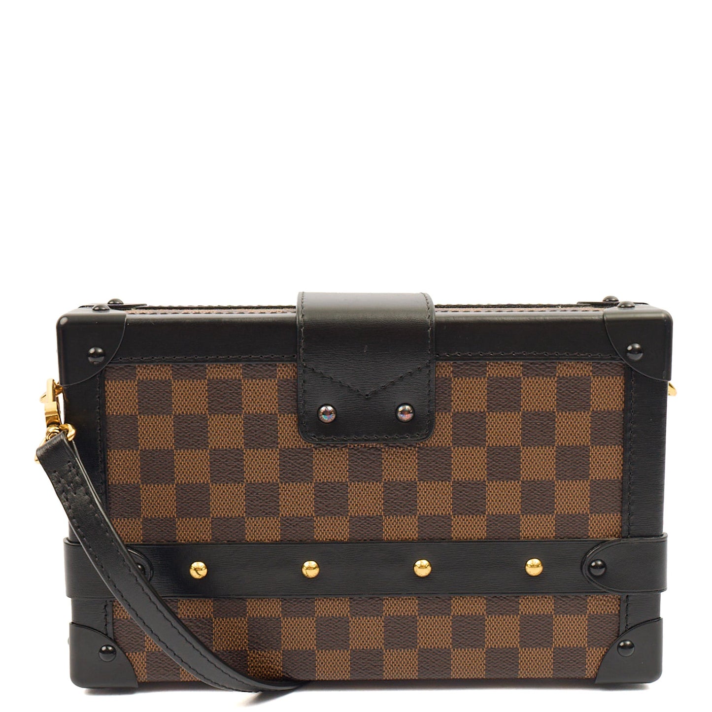 Louis Vuitton Mini Bag Petit Malle in Brown, Leather — Back View