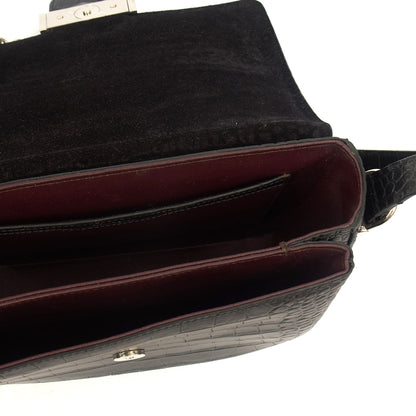 Mulberry Shoulder Bag Keeley in Black, Exotic Effect Leather — Alternate View 17