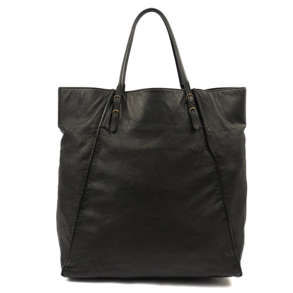 Balenciaga Tote Papier A4 Tote in Black, Leather — Top View